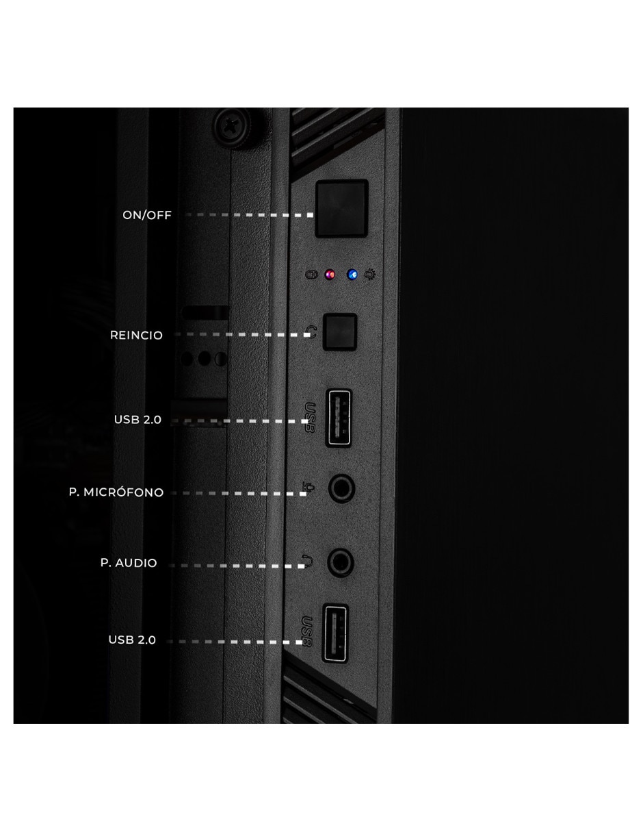 Computadora gamer XTPCR516GBVEGA11PB AMD Ryzen 5 AMD Radeon Vega 11 16 GB RAM 500 GB SSD 8