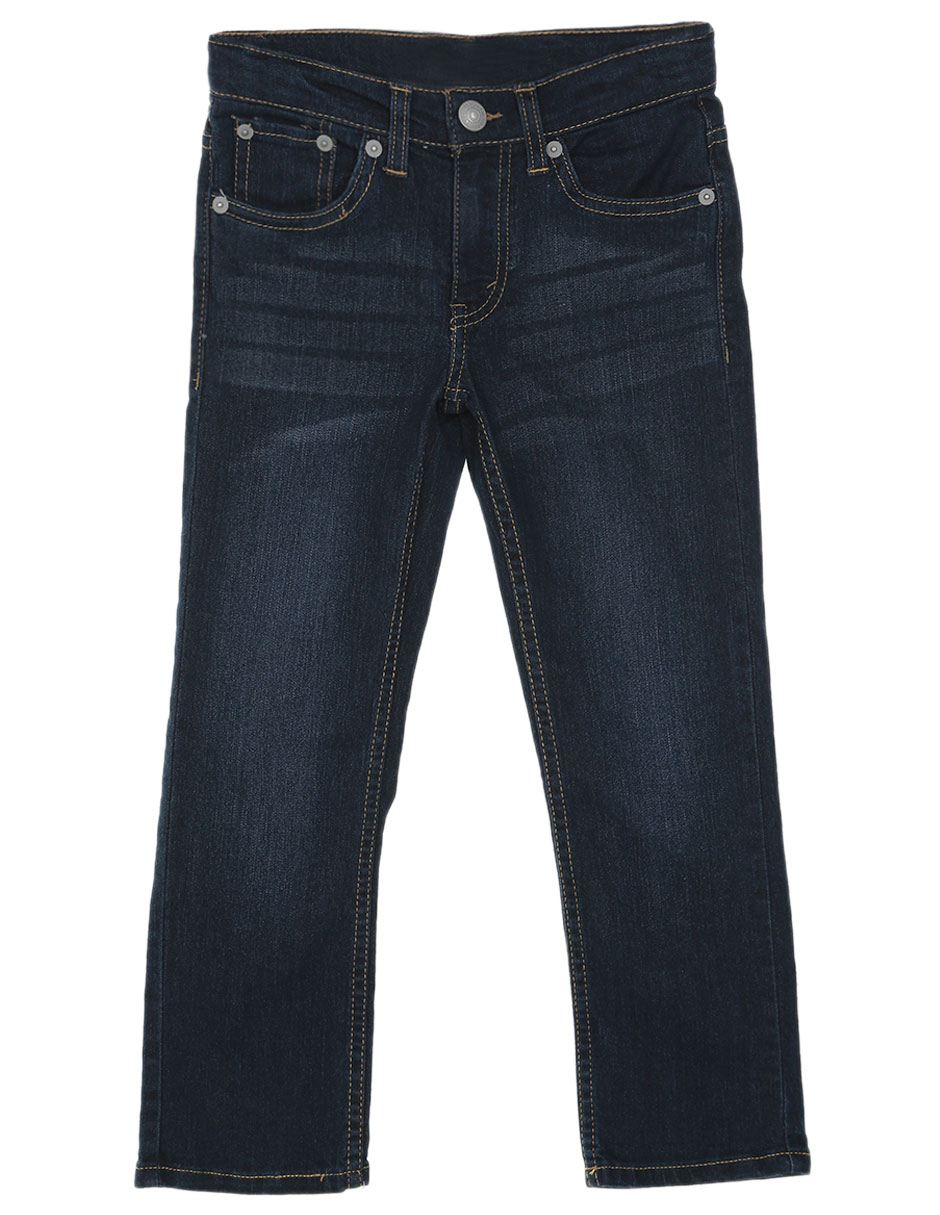 Jeans slim Levi's lavado obscuro para niño