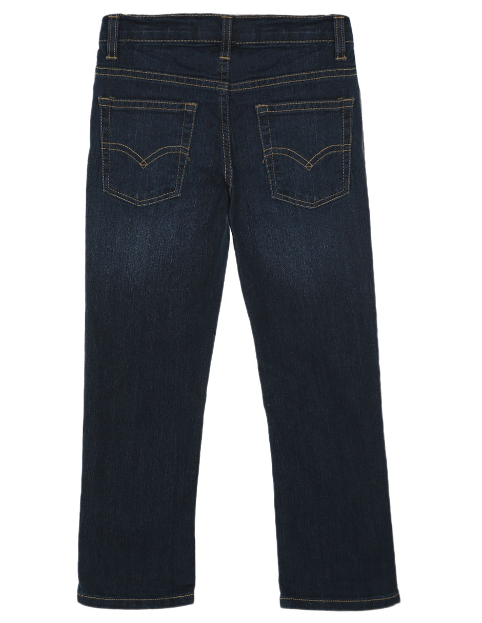 Jeans slim Levi's lavado obscuro para niño