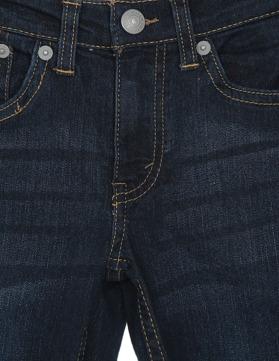 Jeans slim Levi's lavado obscuro para niño