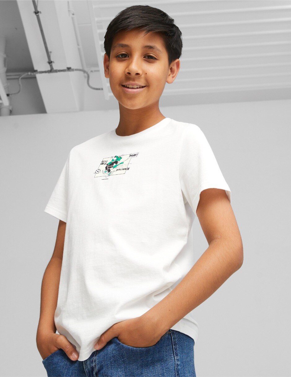Playera Puma manga corta para niño