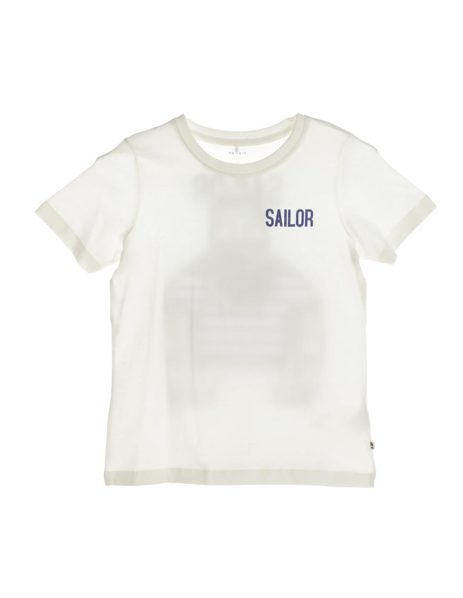 Playera Sailor manga corta para niño