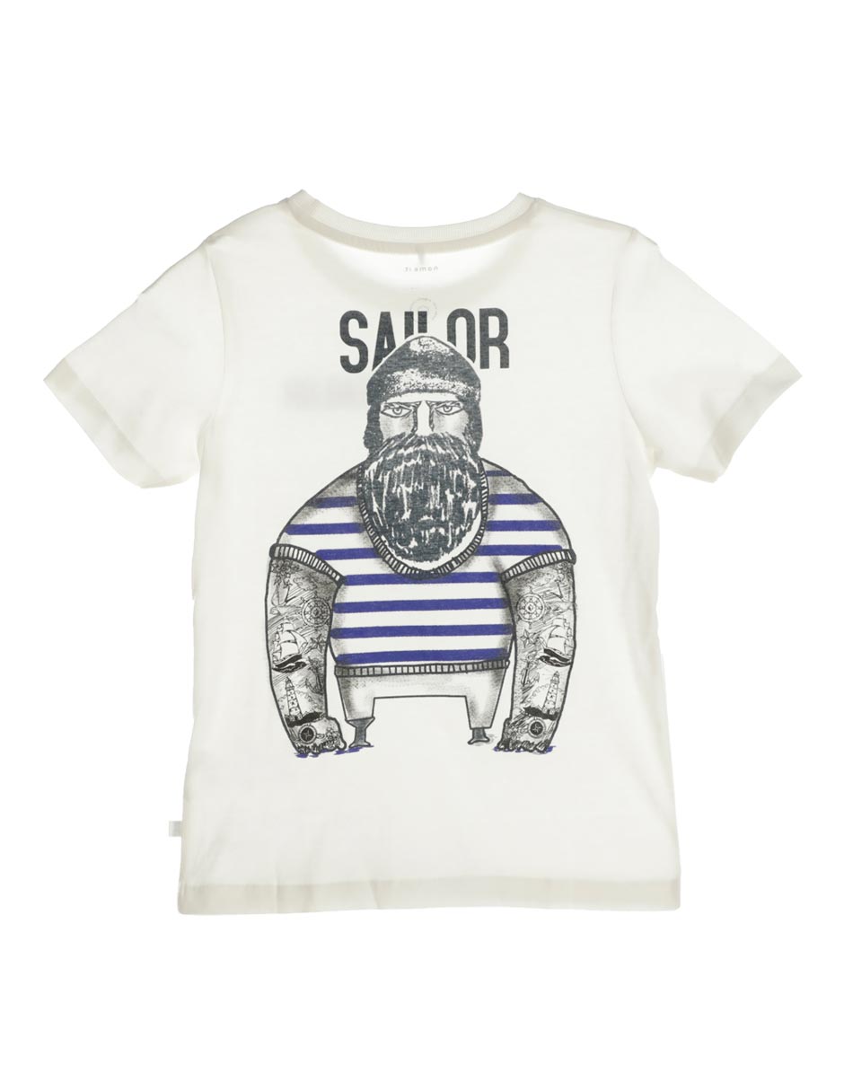 Playera Sailor manga corta para niño