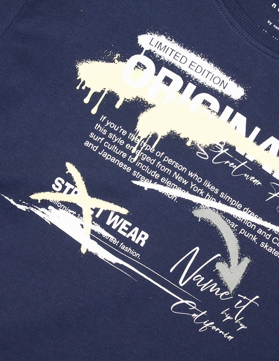 Playera manga corta para niño