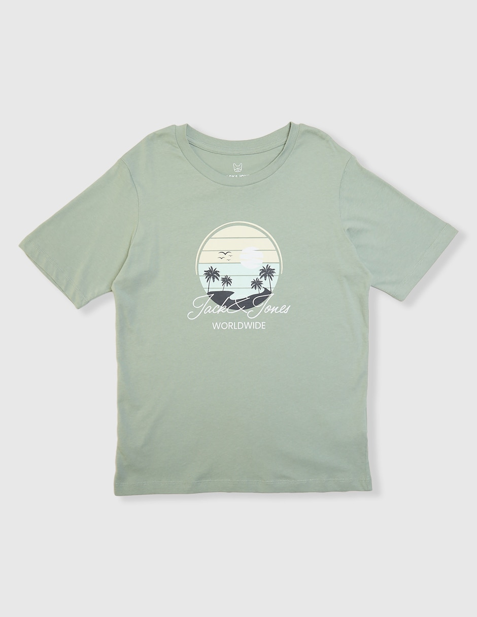 Playera manga corta para niño
