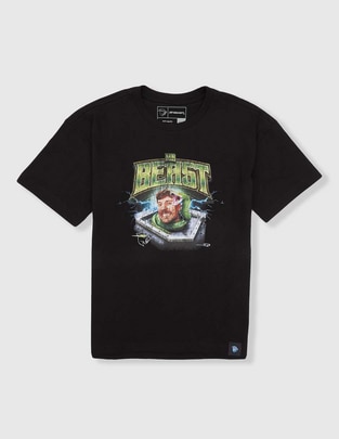 Playera Mr. Beast manga corta para niño Playera Mr. Beast manga corta para niño