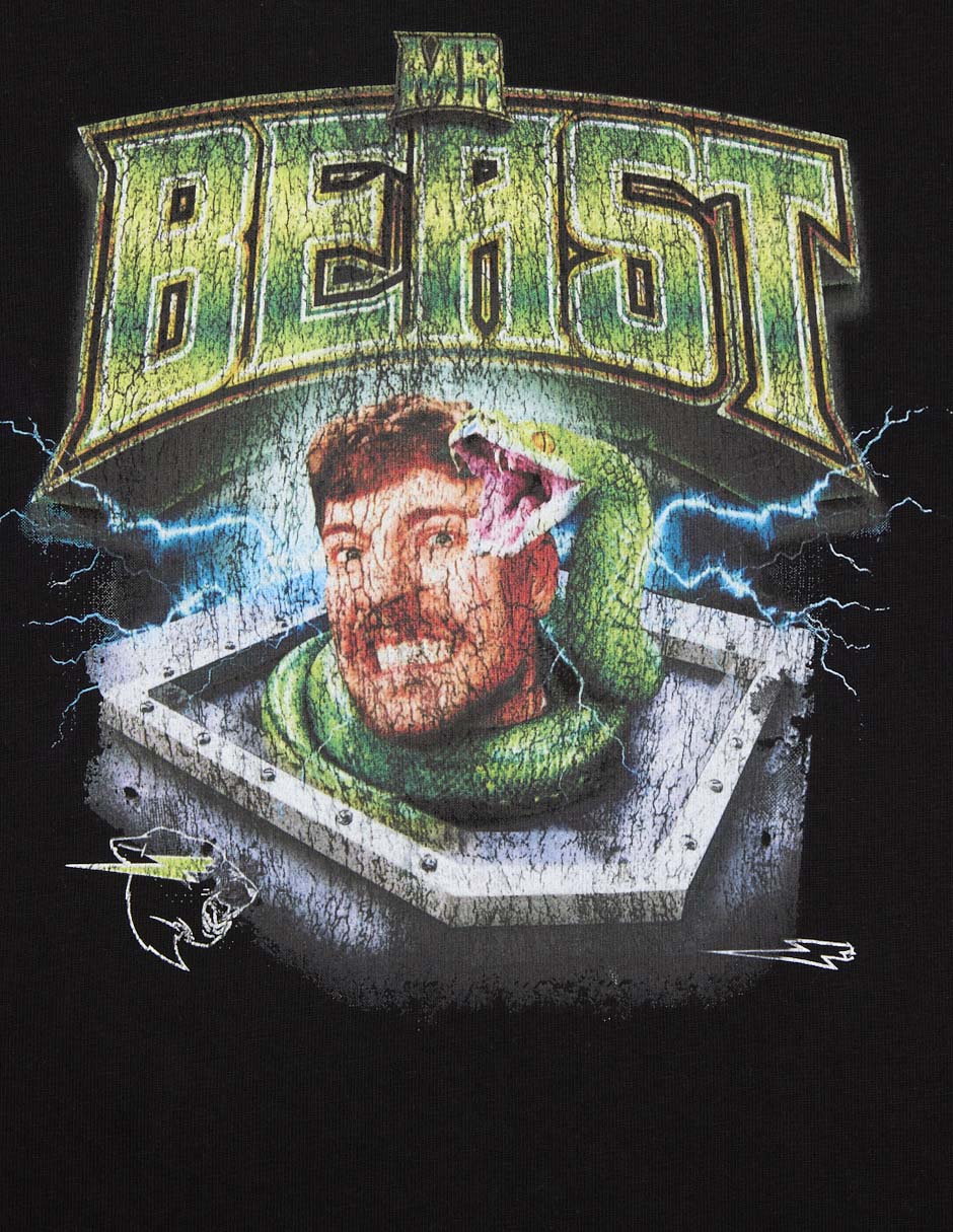 Playera Mr. Beast manga corta para niño