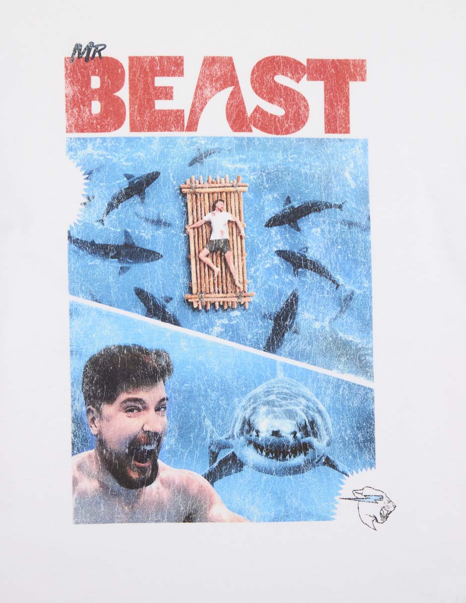 Playera Mr. Beast manga corta para niño