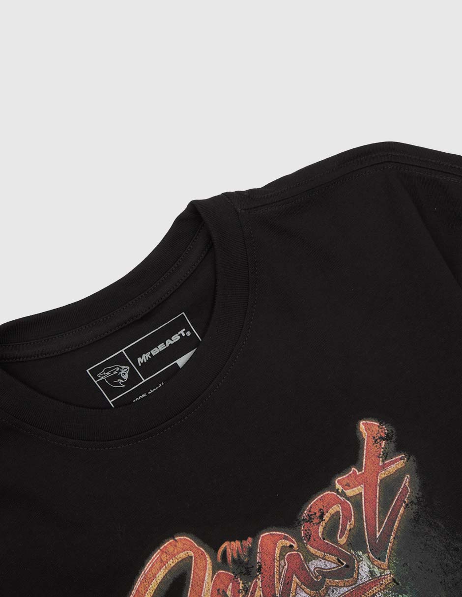 Playera Mr. Beast manga corta para niño
