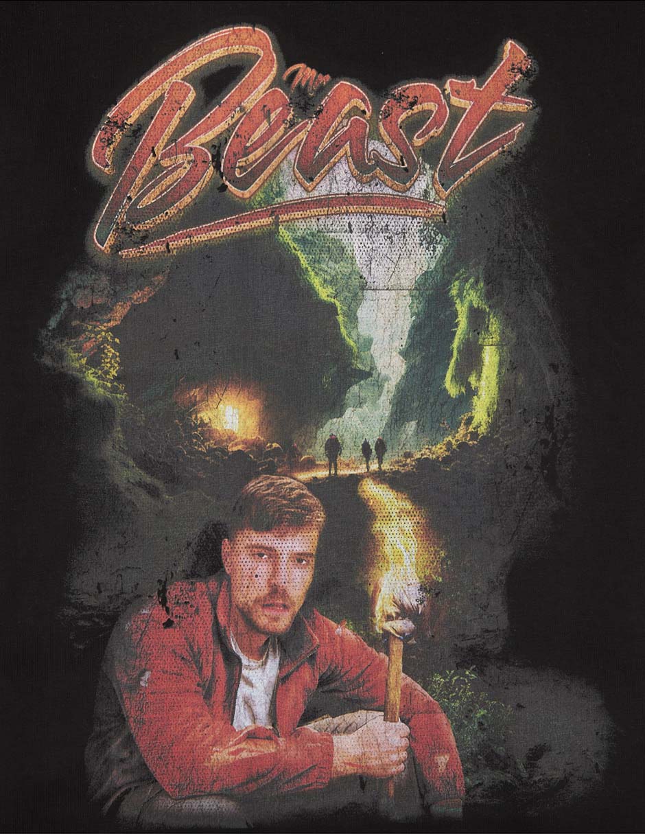 Playera Mr. Beast manga corta para niño