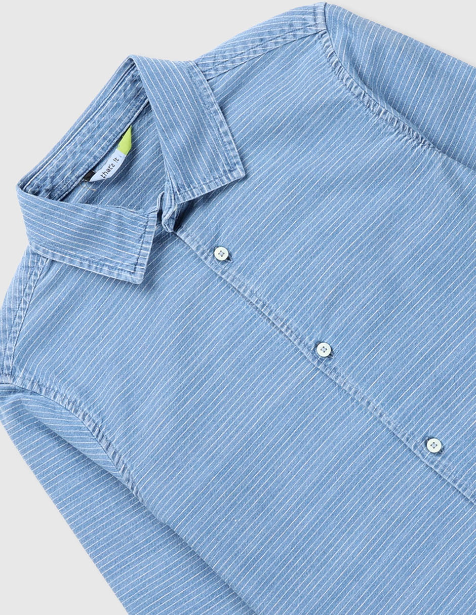 Camisa casual That's It de algodón manga larga para niño