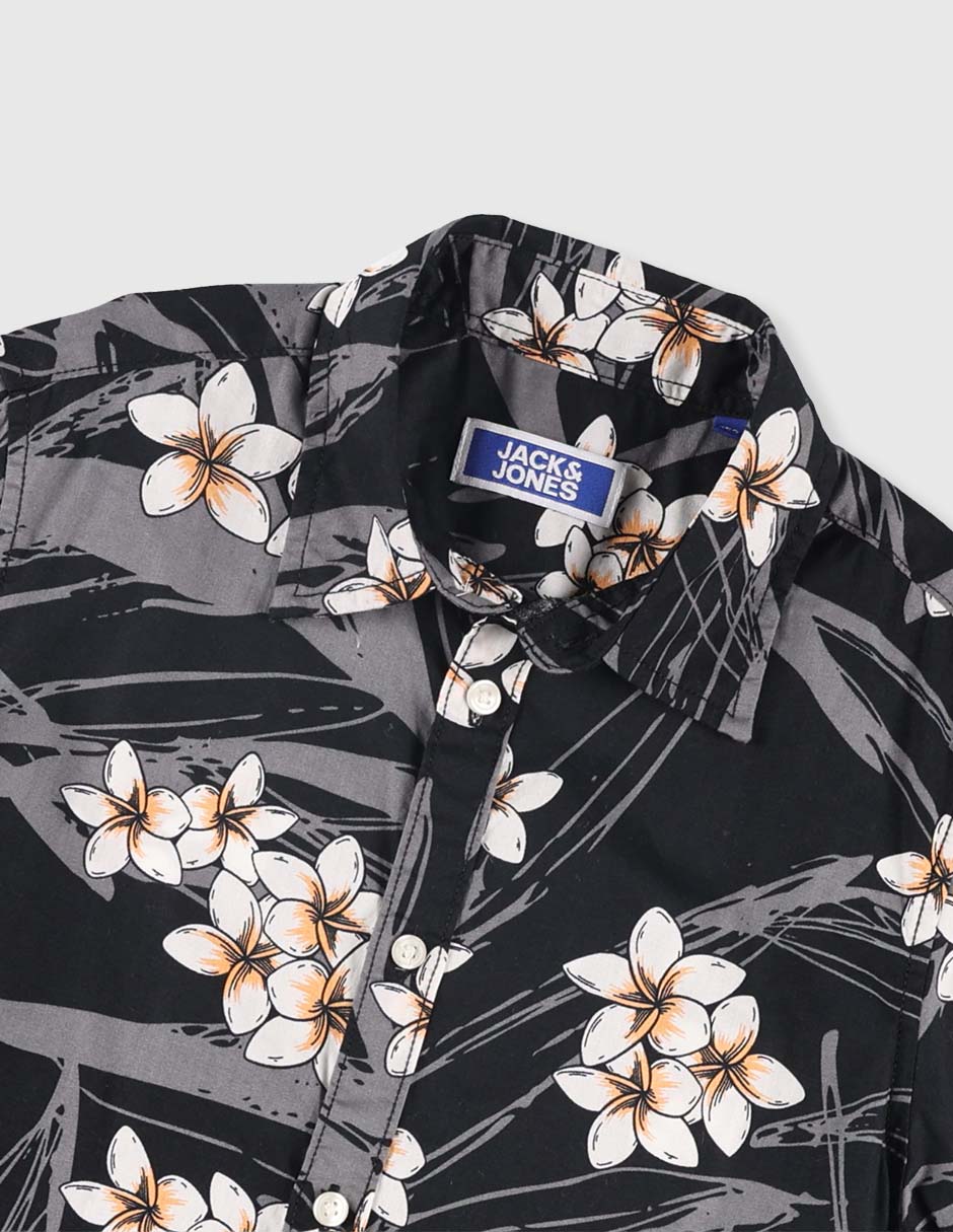 Camisa casual Jack & Jones de algodón manga corta para niño