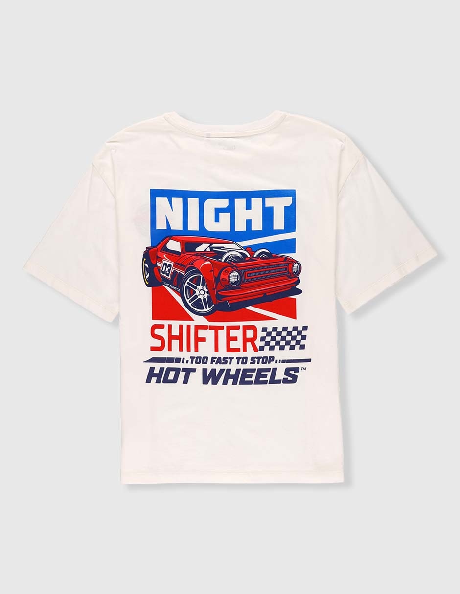 Playera That's It Hot Wheels manga corta para niño