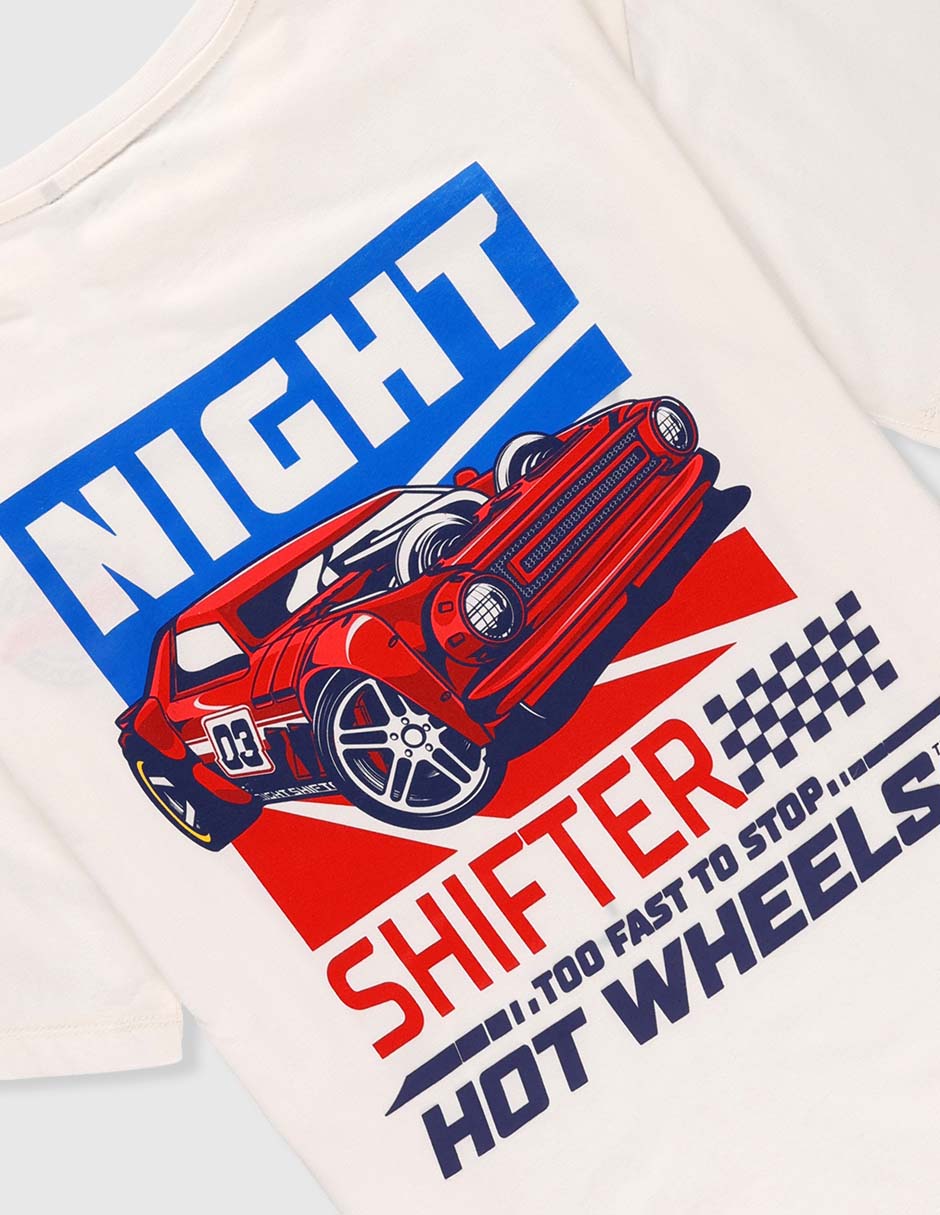 Playera That's It Hot Wheels manga corta para niño