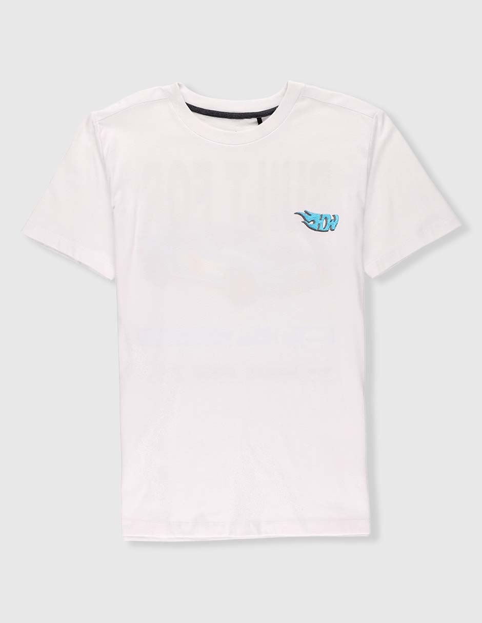 Playera Hot Wheels manga corta para niño