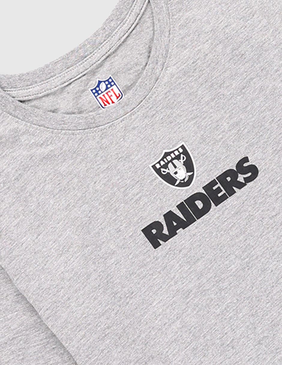 Playera NFL Raiders manga corta para niño