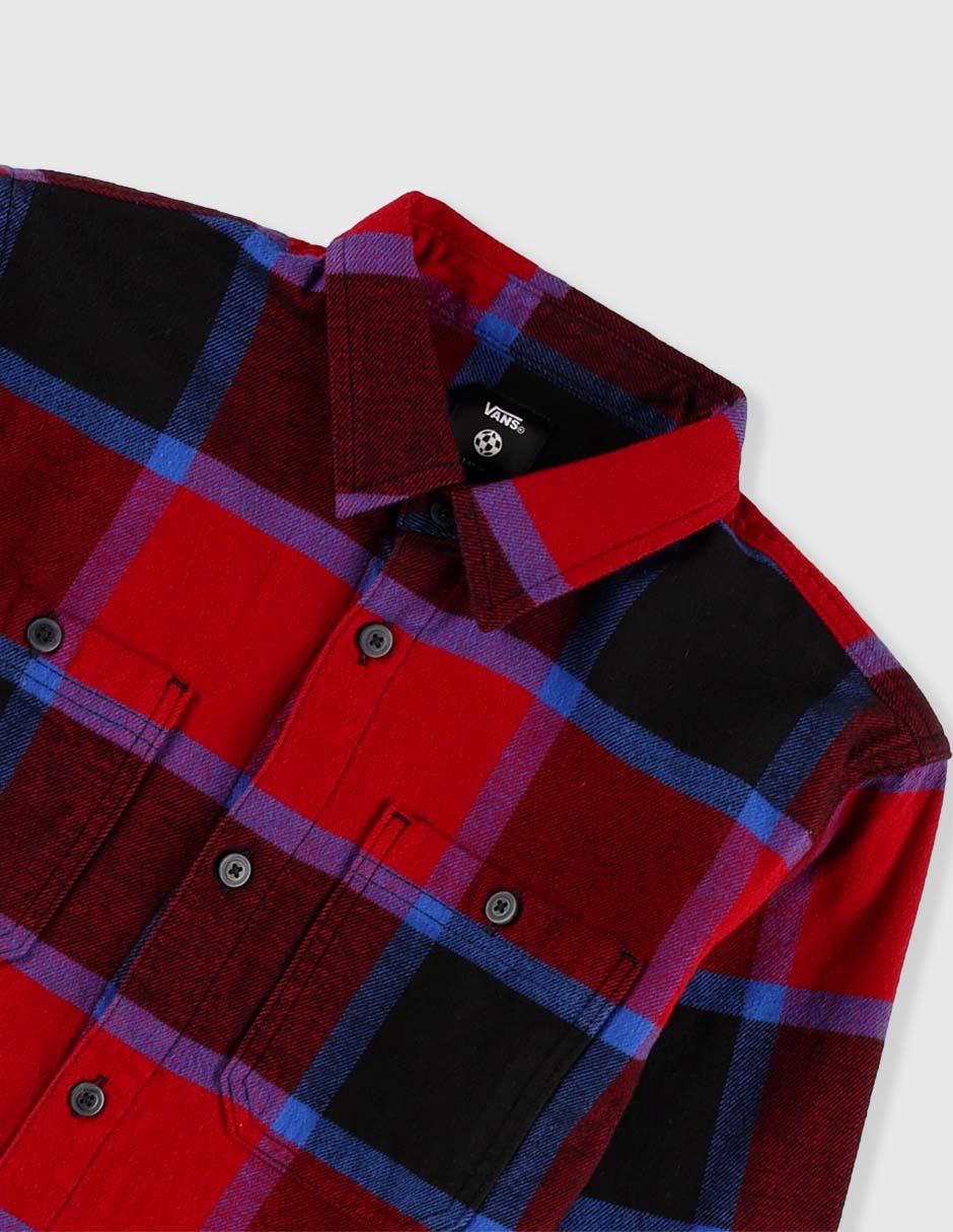 Camisa casual de algodón manga larga para niño
