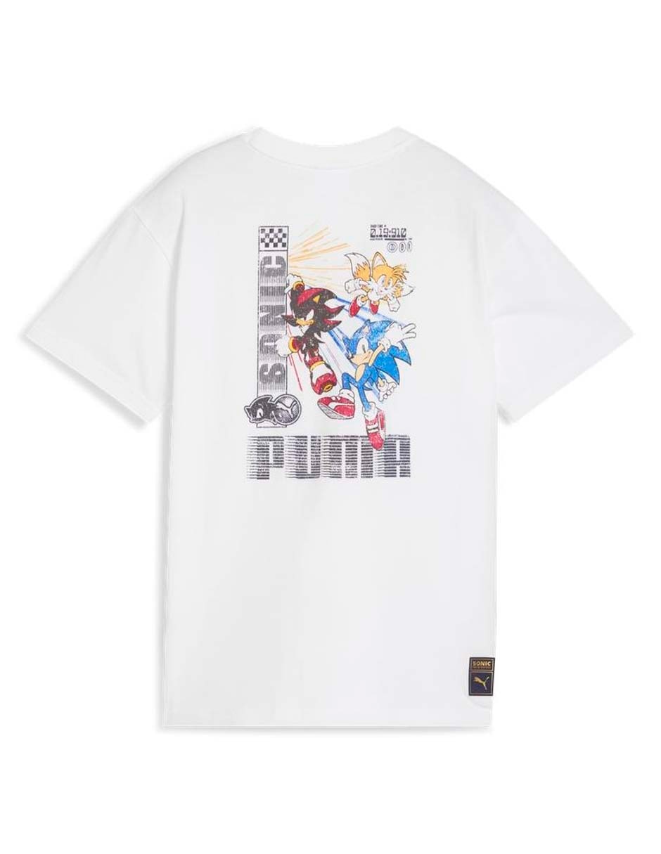 Playera Puma Sonic manga corta para niño
