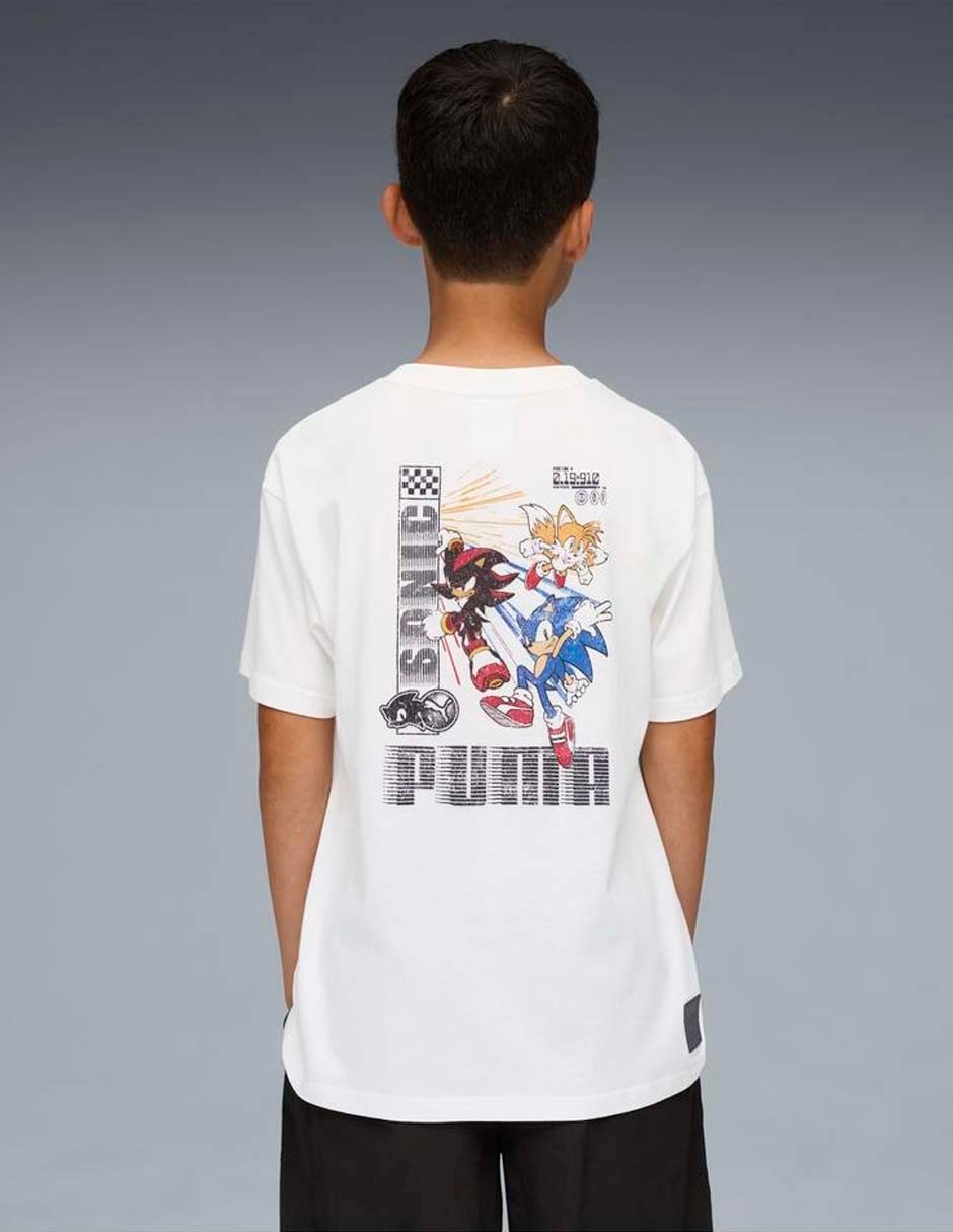 Playera Puma Sonic manga corta para niño