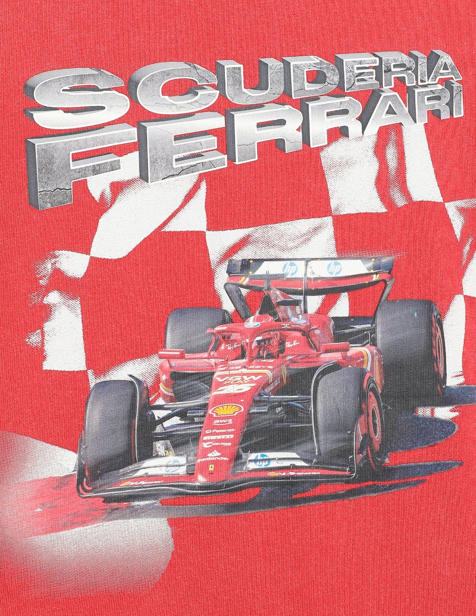 Playera Ferrari Ferrari Sportswear Kids Car Graphic Tee manga corta para niño 3