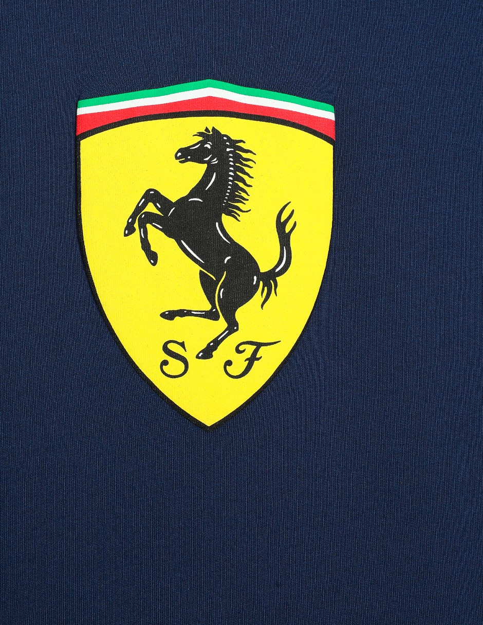 Playera Ferrari Ferrari Sportswear Kids Colored Big Shield Tee manga corta para niño