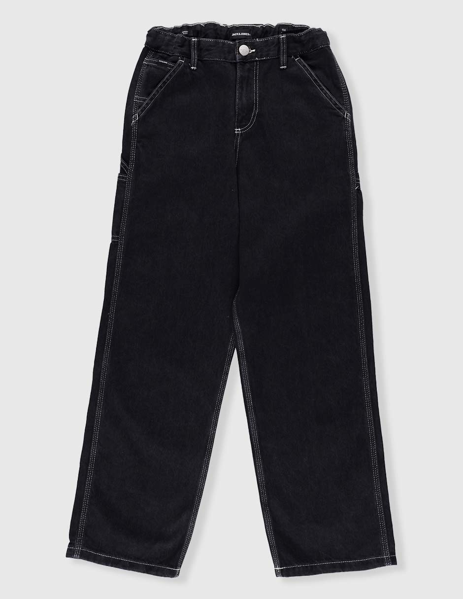 Jeans straight Jack & Jones lavado obscuro para niño