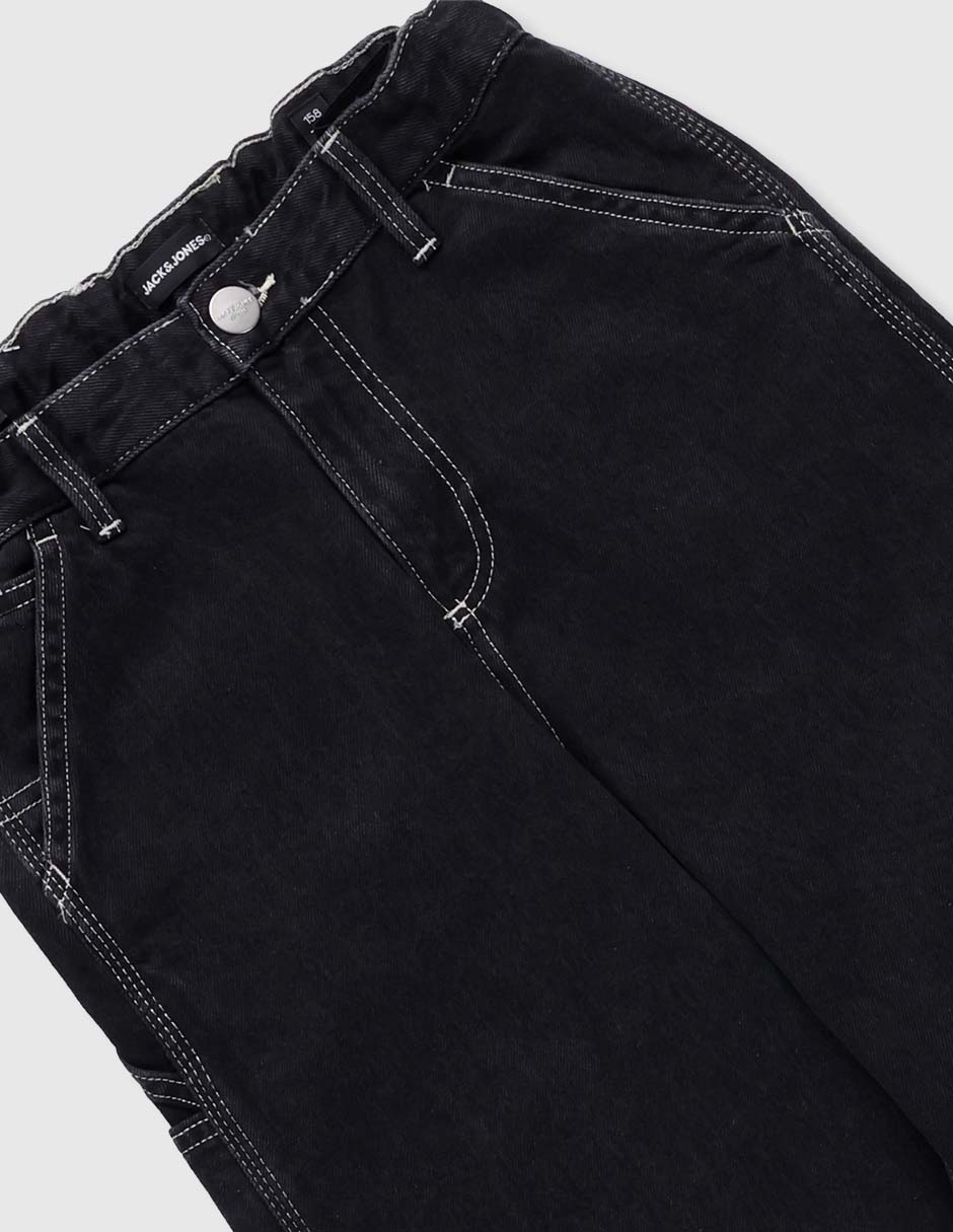Jeans straight Jack & Jones lavado obscuro para niño