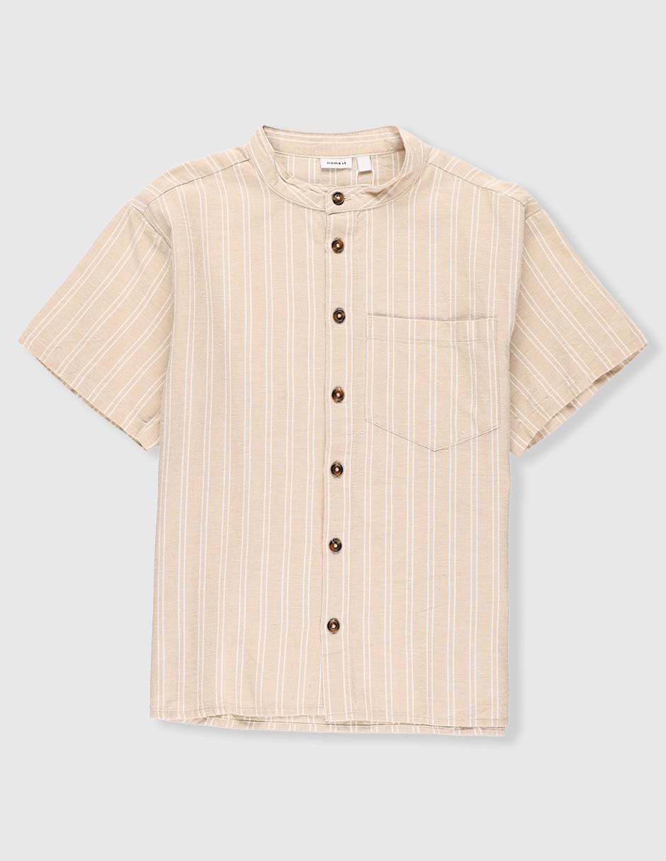 Camisa casual Name It de algodón manga corta para niño