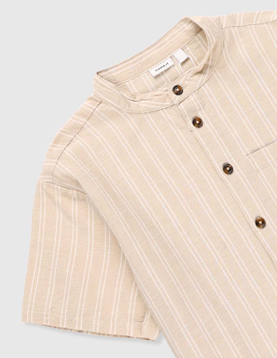 Camisa casual Name It de algodón manga corta para niño