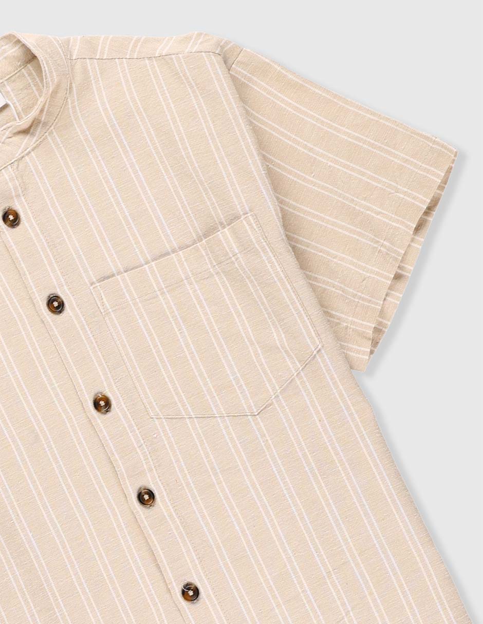 Camisa casual Name It de algodón manga corta para niño