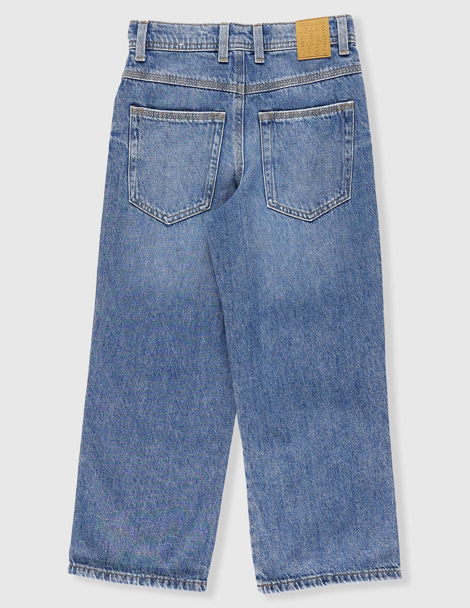 Jeans amplio Name It lavado obscuro para niño