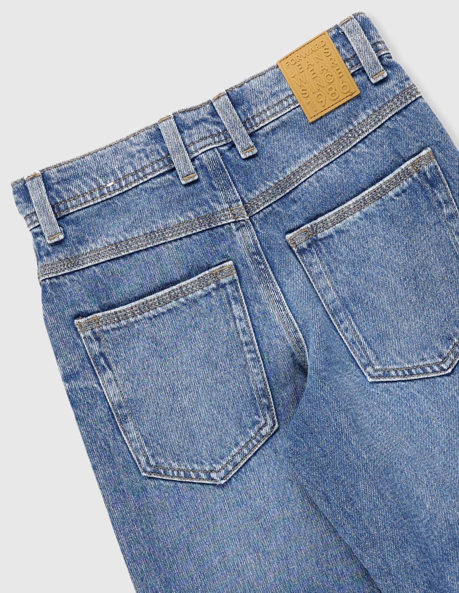 Jeans amplio Name It lavado obscuro para niño