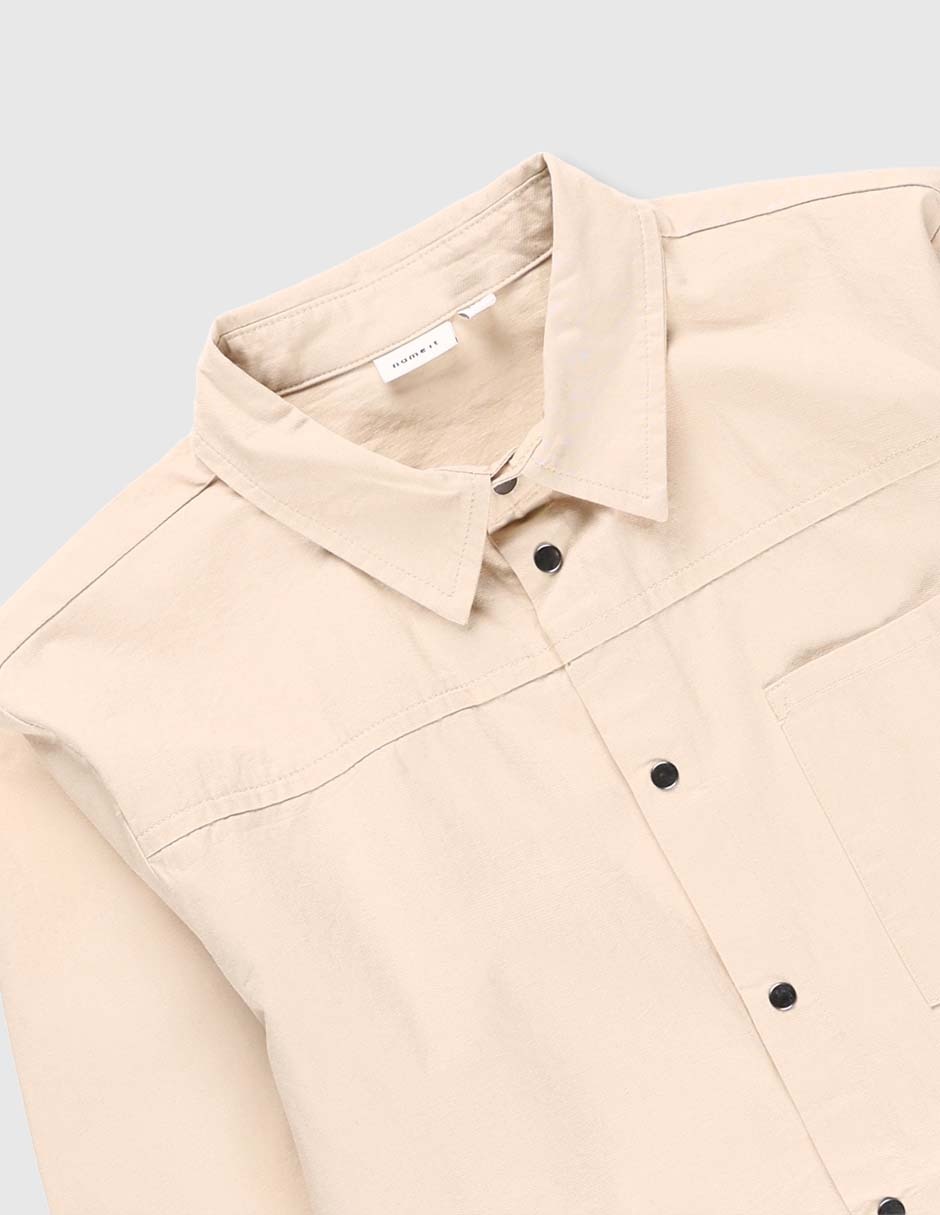 Camisa casual Name It de algodón manga larga para niño