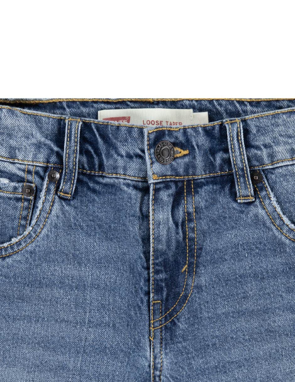Jeans amplio Levi's 91L229-BGN lavado medio para niño