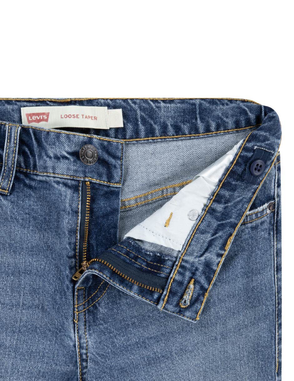 Jeans amplio Levi's 91L229-BGN lavado medio para niño
