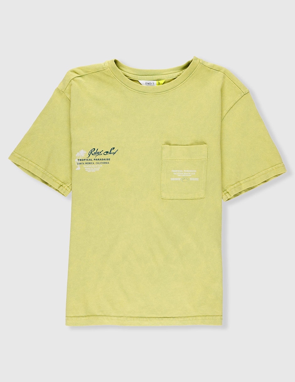 Playera manga corta para niño