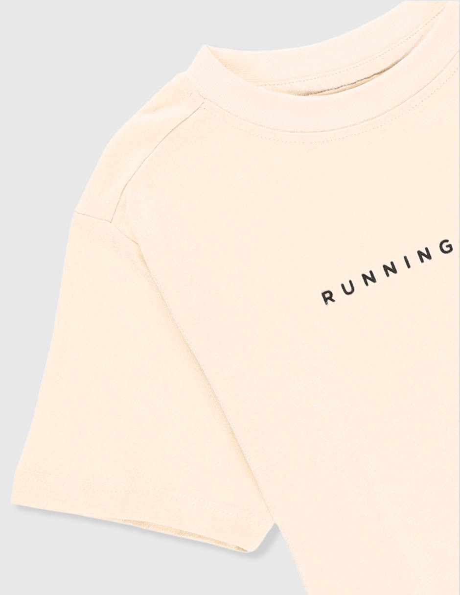 Playera manga corta para niño