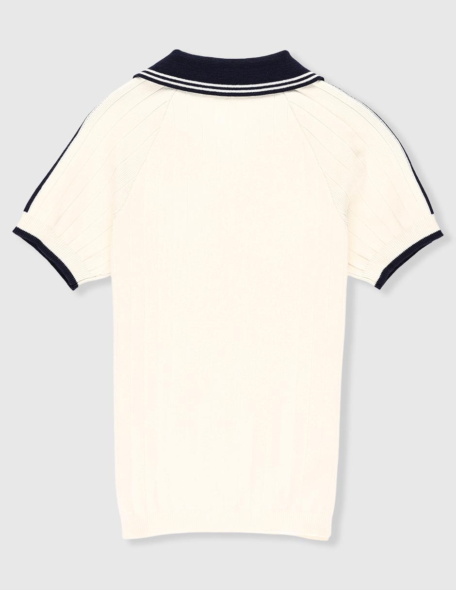 Playera tipo polo de algodón para niño 5