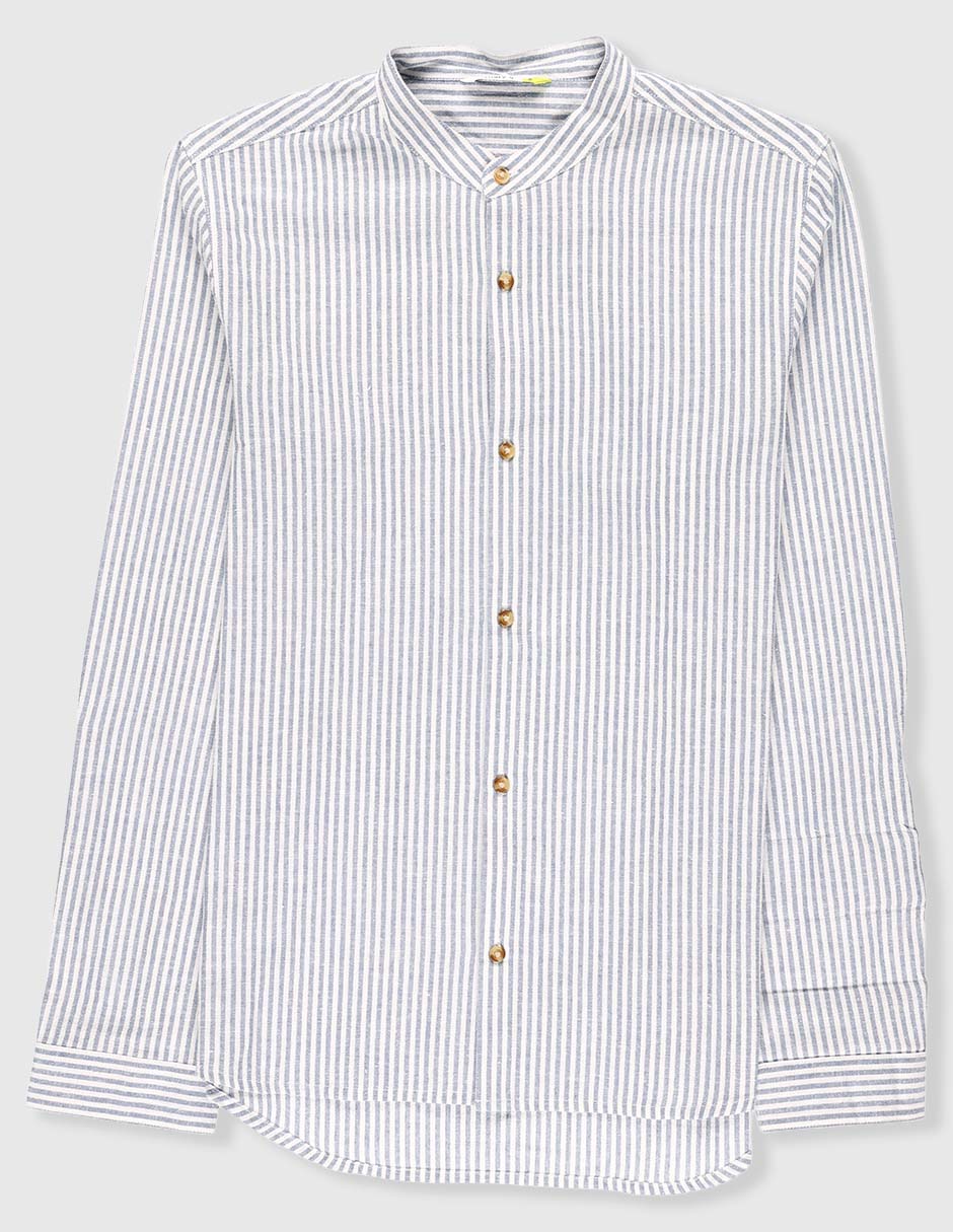 Camisa casual de algodón manga larga para niño