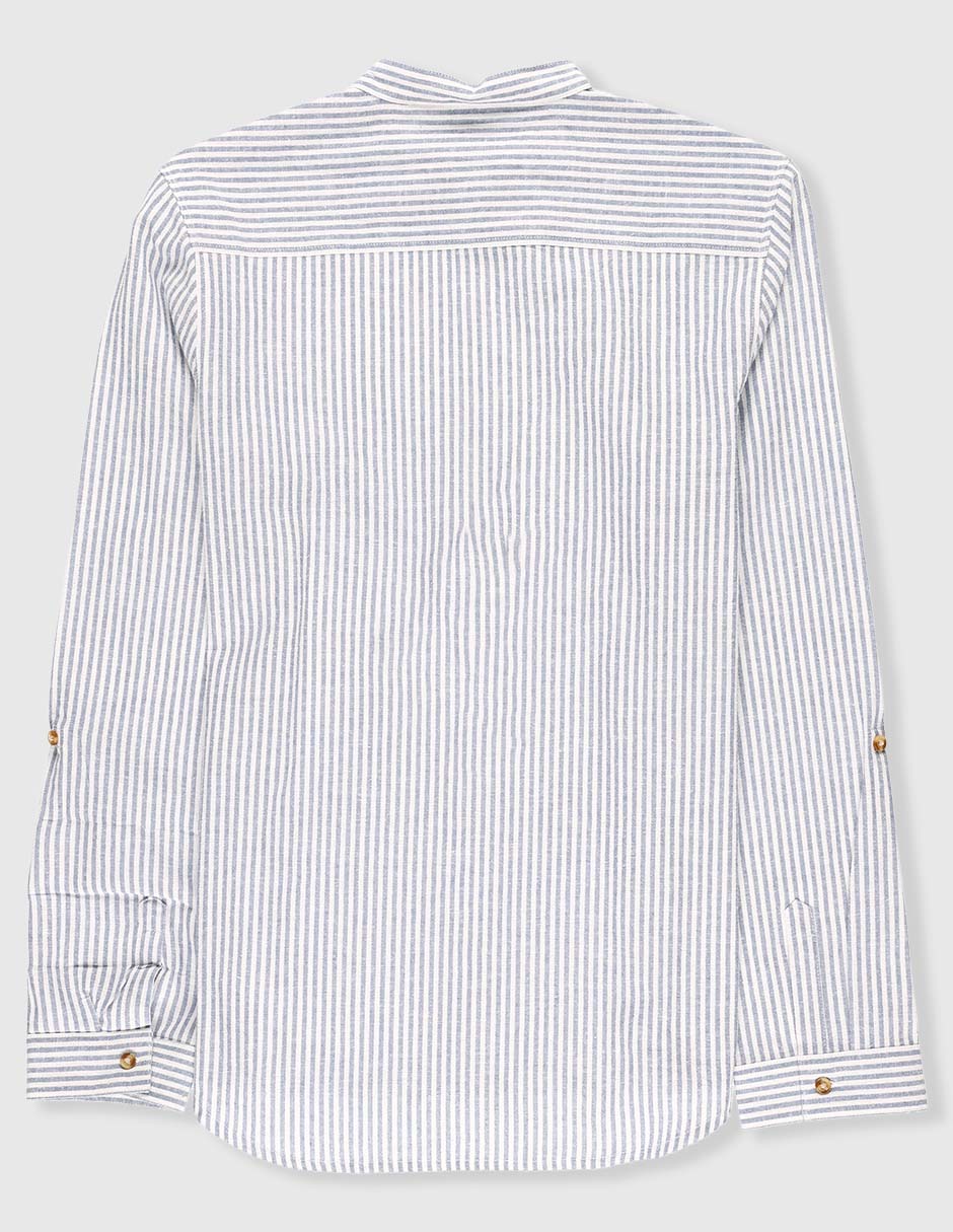 Camisa casual de algodón manga larga para niño