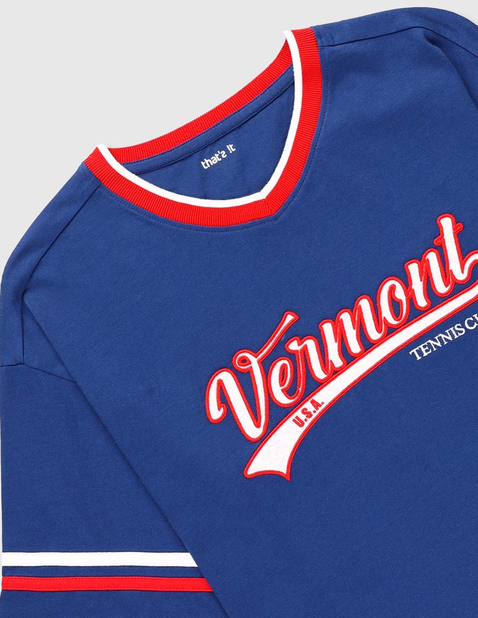 Playera That's It Vermont manga larga para niño