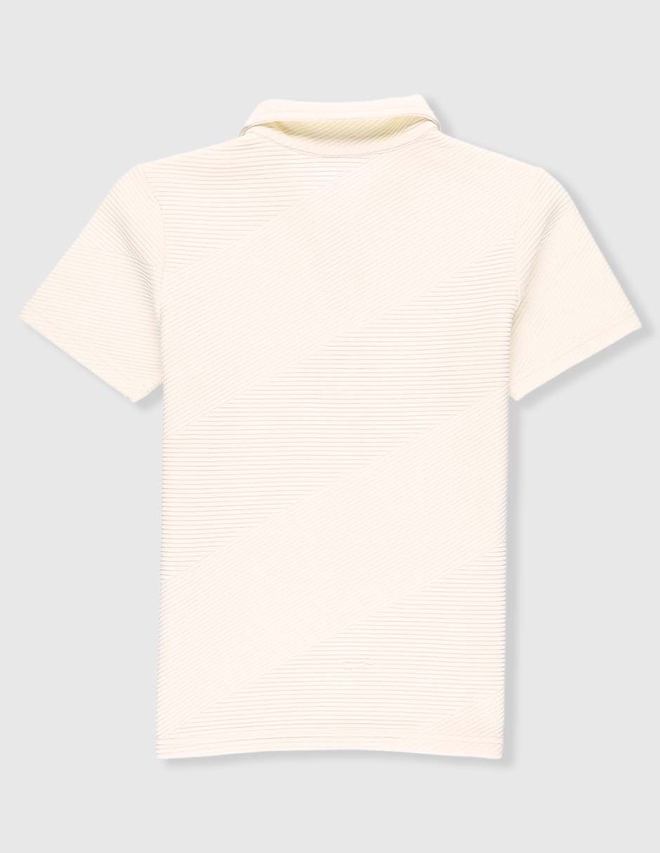 Playera tipo polo de algodón para niño 4
