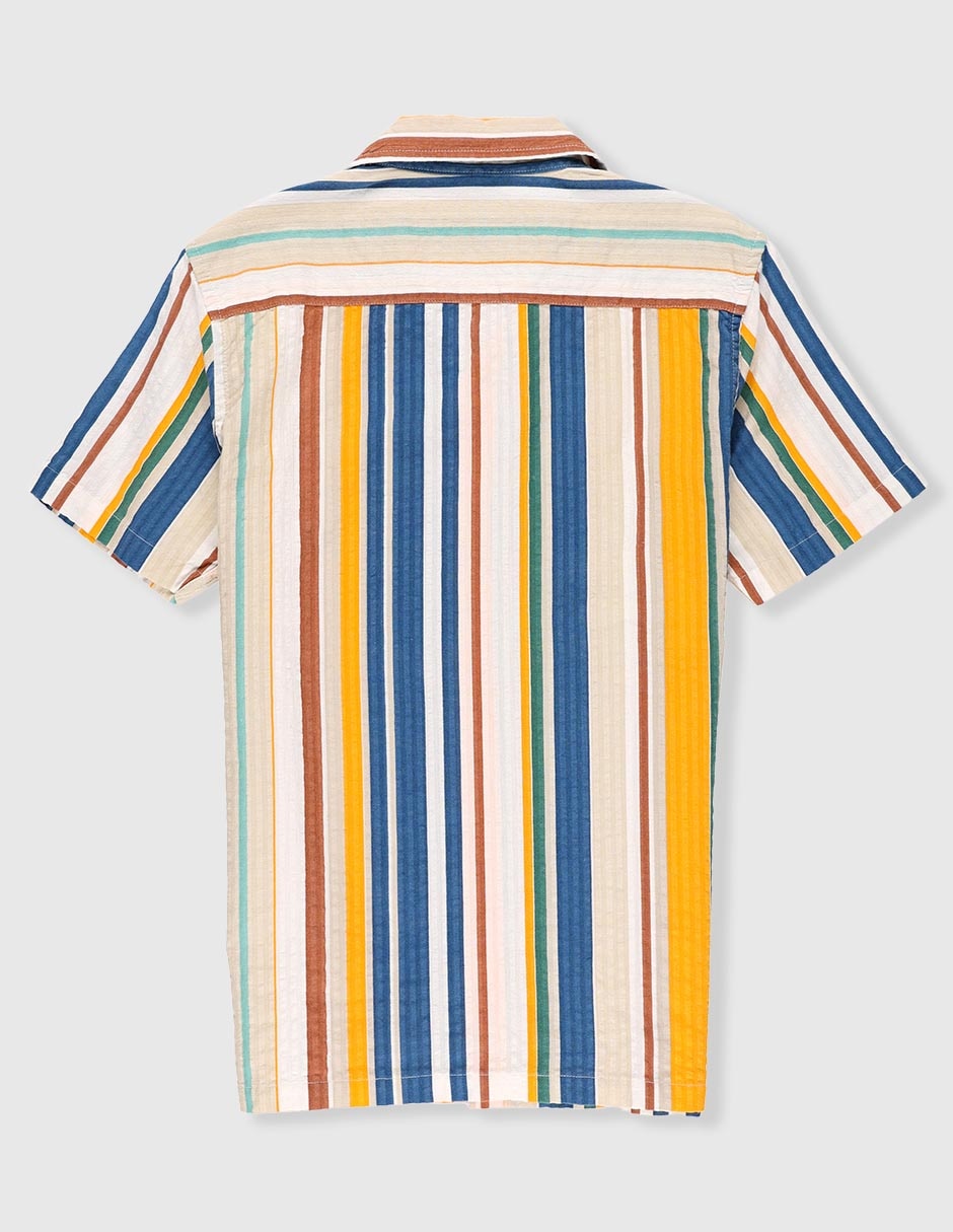 Camisa playa That's It de algodón manga corta para niño