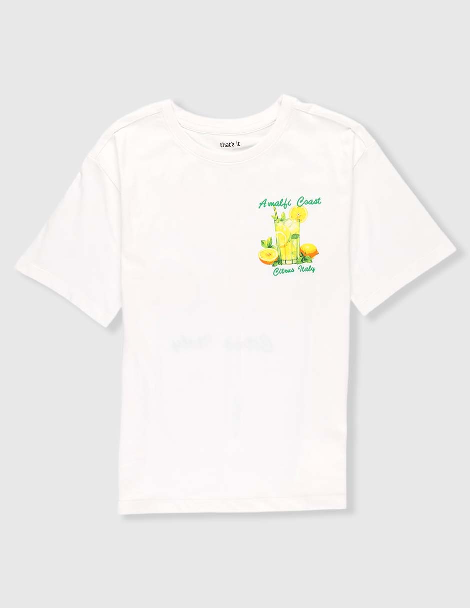 Playera manga corta para niño
