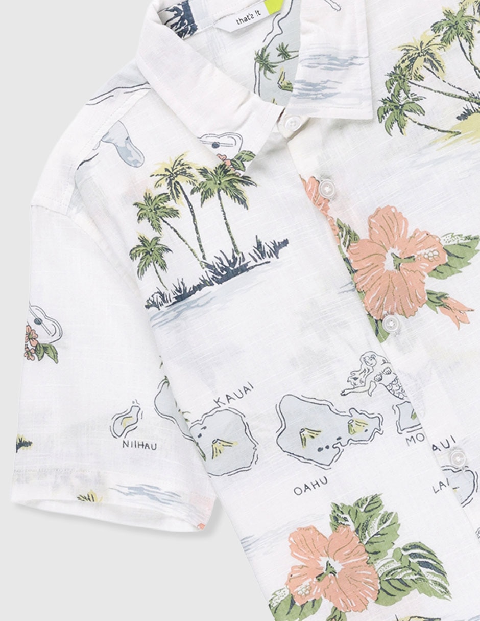 Camisa casual That's It de algodón manga corta para niño