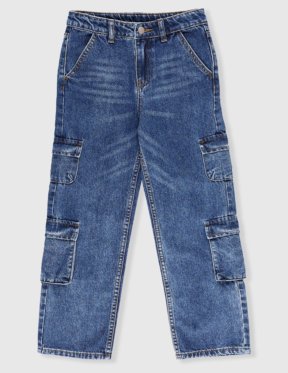 Jeans straight That's It lavado medio para niño
