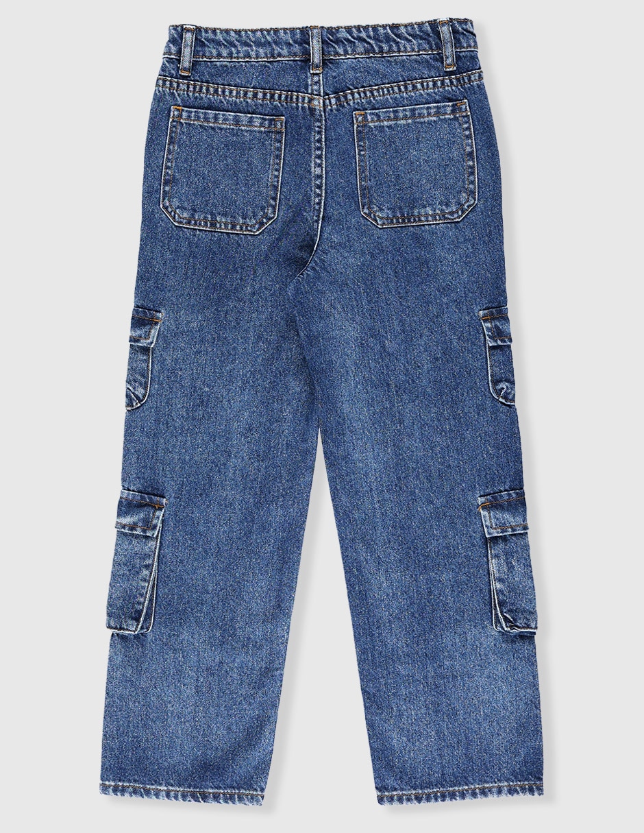 Jeans straight That's It lavado medio para niño