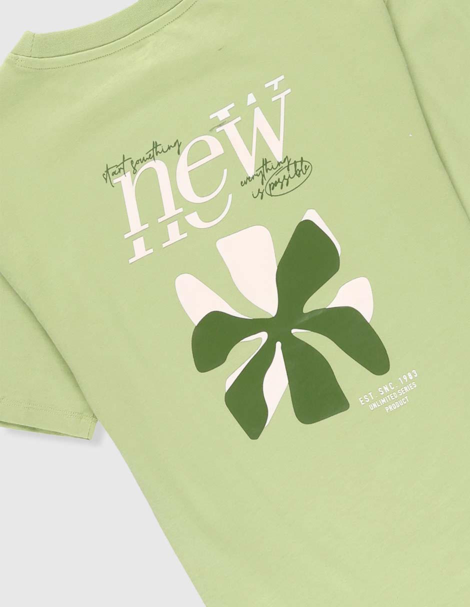 Playera manga corta para niño