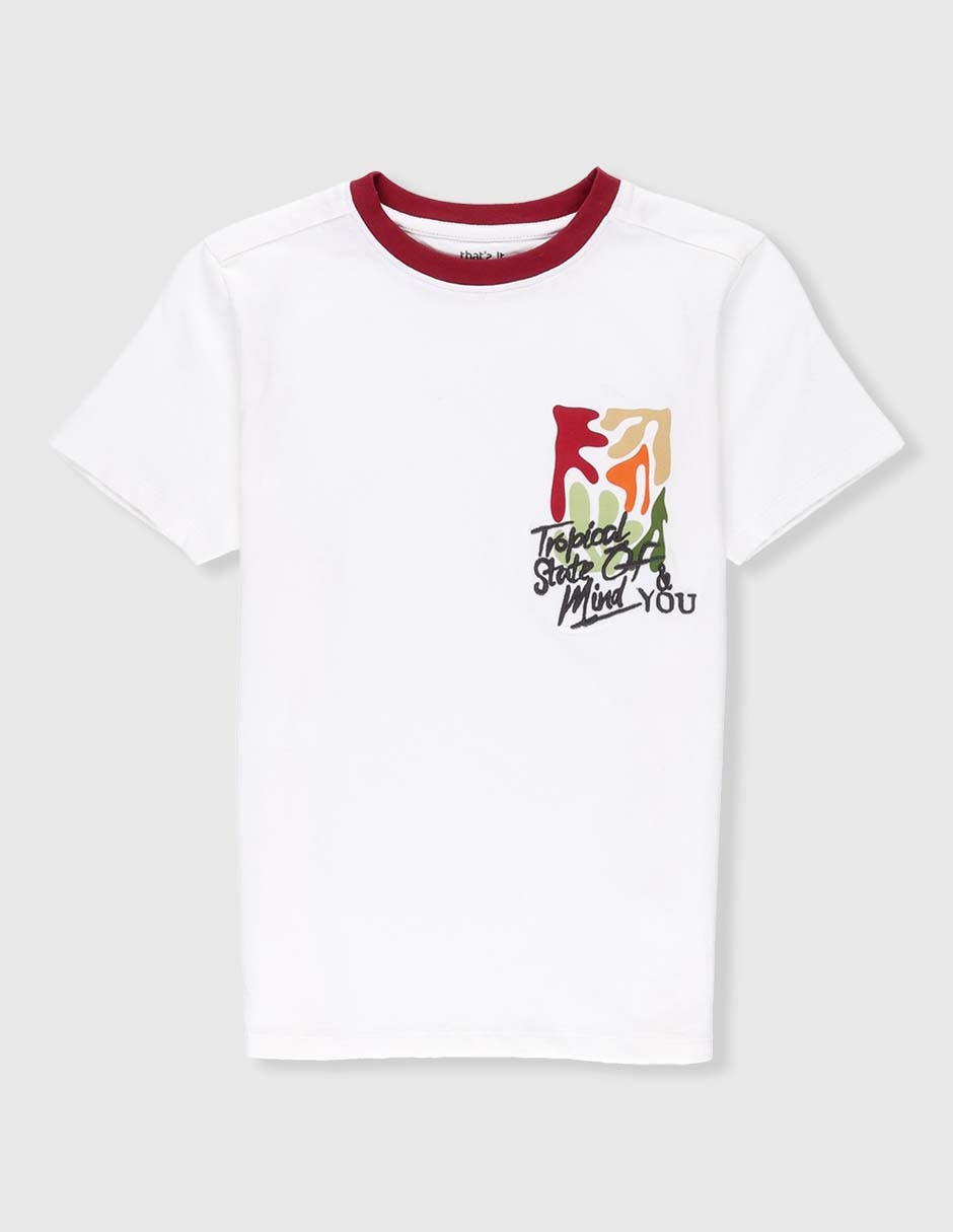 Playera manga corta para niño Playera manga corta para niño
