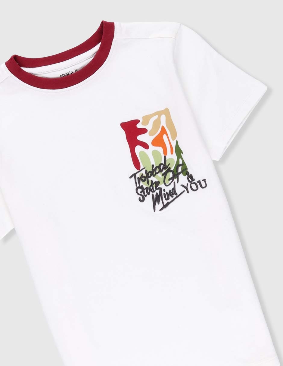 Playera manga corta para niño